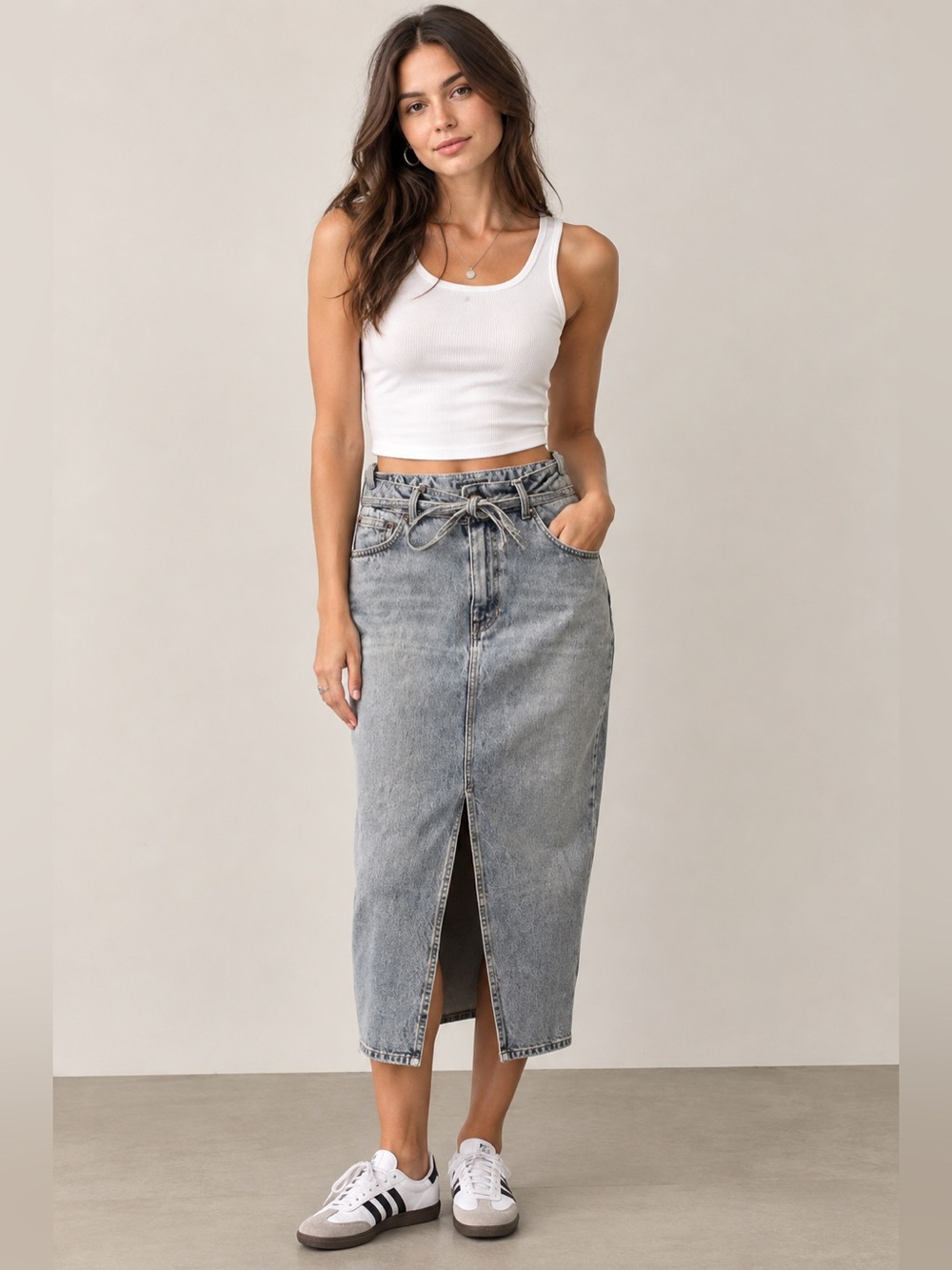 ONLY Denim Maxi Skirt